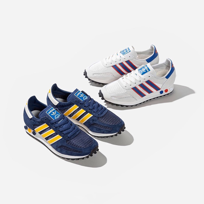 Adidas Originals LA Trainer 'New Release' - Navy / Yellow