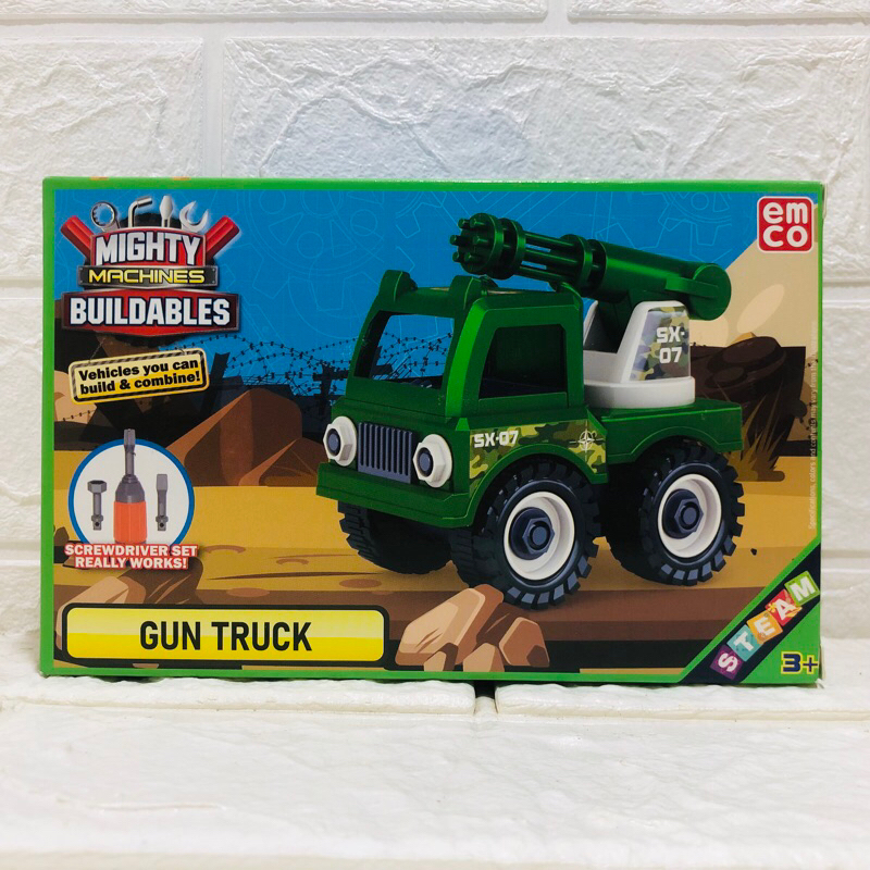Emco Mighty Machines Buildables GUN TRUCK