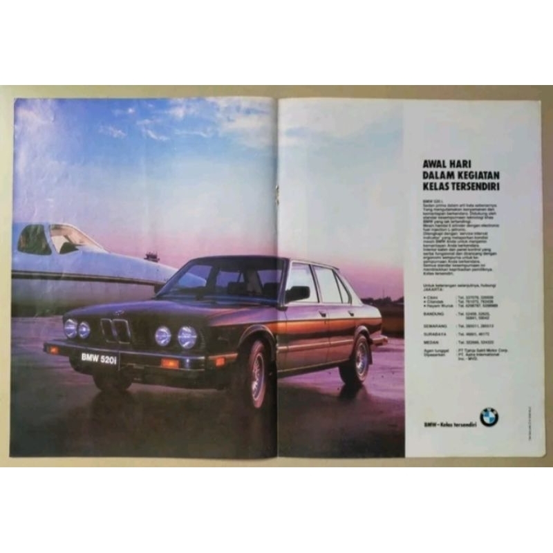 Iklan jadul Mobil BMW 520i - original dari majalah lawas