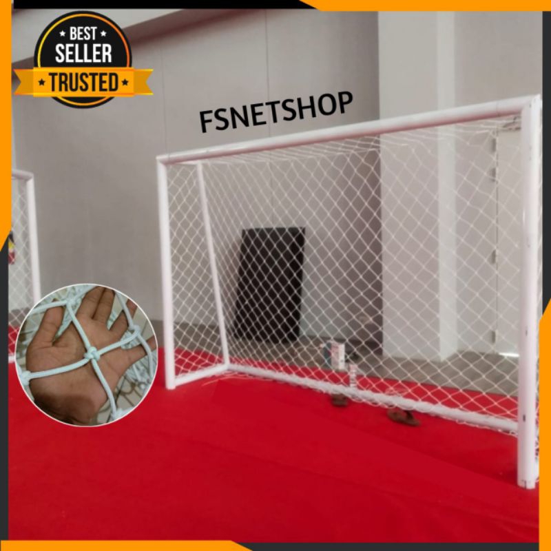 Jaring Gawang Futsal Bahan Poy 2 Gawang Futsal