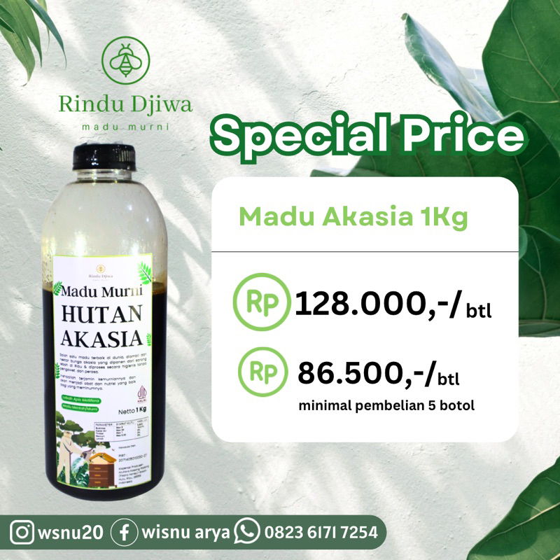 

Madu Hutan Asli Akasia 1000 Gram