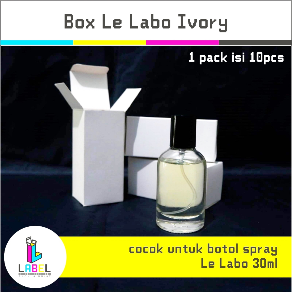 

Box Parfum Dus botol lelabo 30ml bahan Ivory 1pack = 10pcs