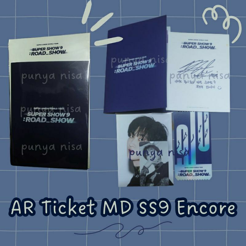AR Ticket MD Super Junior SS9 Encore (Eunhyuk Vers)