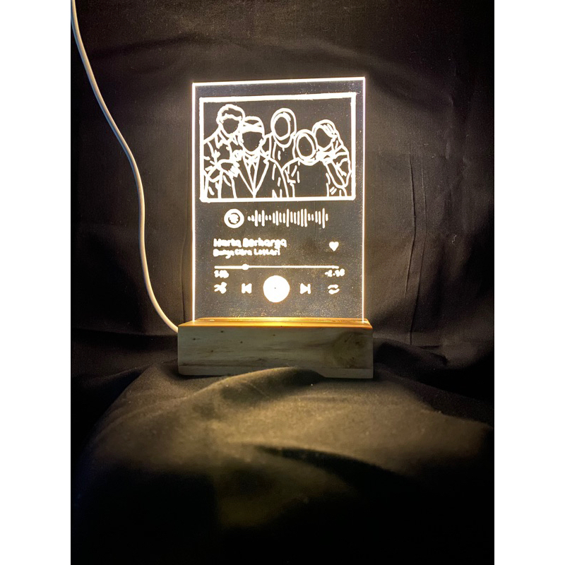 LUKIS AKRILIK MANUAL AKRILIK LAMPU ACRYLIC FOTO CUSTOM