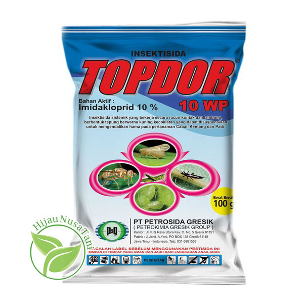 TOPDOR 10WP 100 gram - Insektisida Sistemik Pestisida Hama Serangga thrips kutu daun putih wereng wa