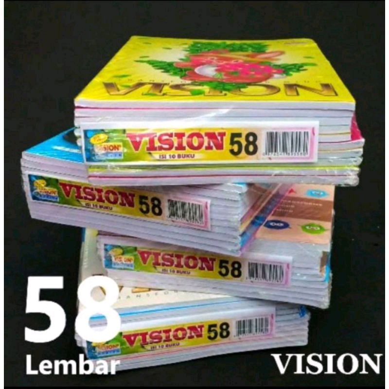 

(10pcs)BUKU TULIS NEW VISION ISI 58 LEMBAR |BUKU TULIS |BUKU MURAH