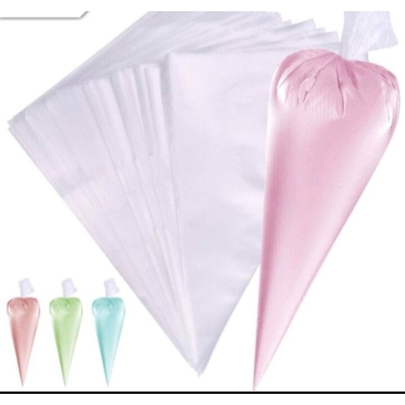 10 pcs plastik segitiga ukuran besar/paping bag/plastik segitiga cream