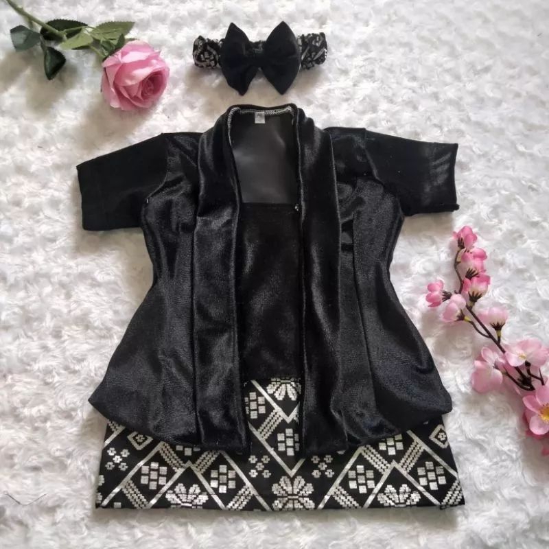 KEBAYA BAYI BLUDRU / KEBAYA ANAK PEREMPUAN /  SETELAN KEBAYA ANAK 0-2 Tahun