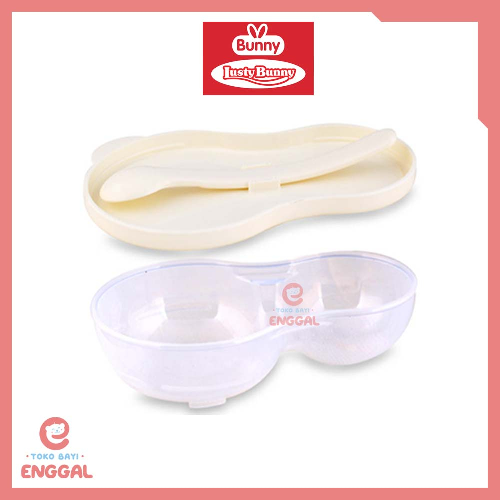 Lusty Bunny Mangkok Bubur Bayi + Sendok