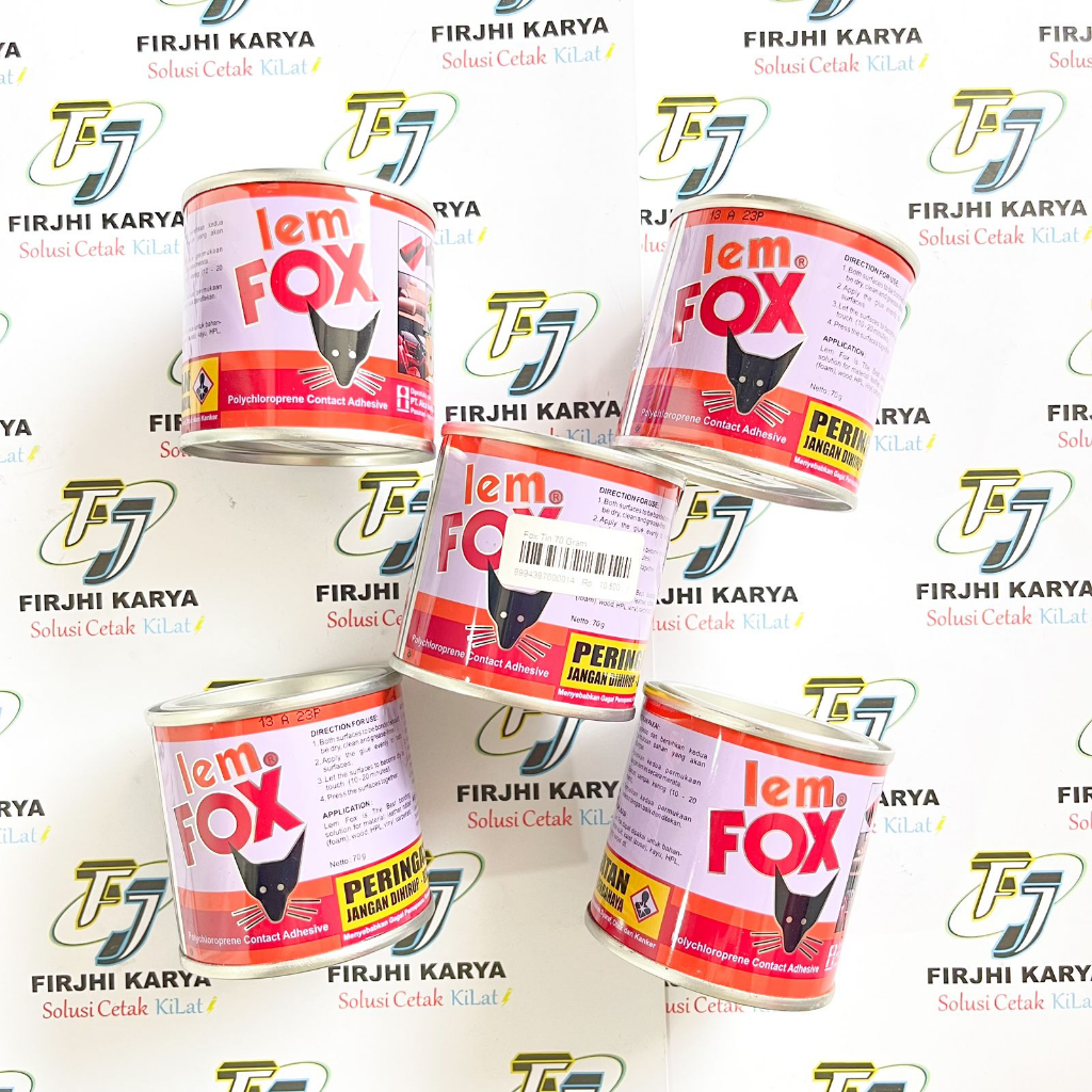 

Lem Fox Tin 70Gr (Kuning) Kaleng - Lem Fox