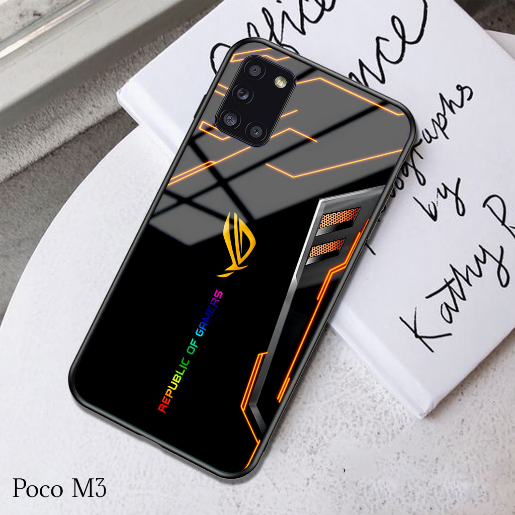 Case POCO M3 - Casing POCO M3 (R0G) - Case Hp - Casing Hp - Softcase Hp - Softcase Glass Kaca - Sili