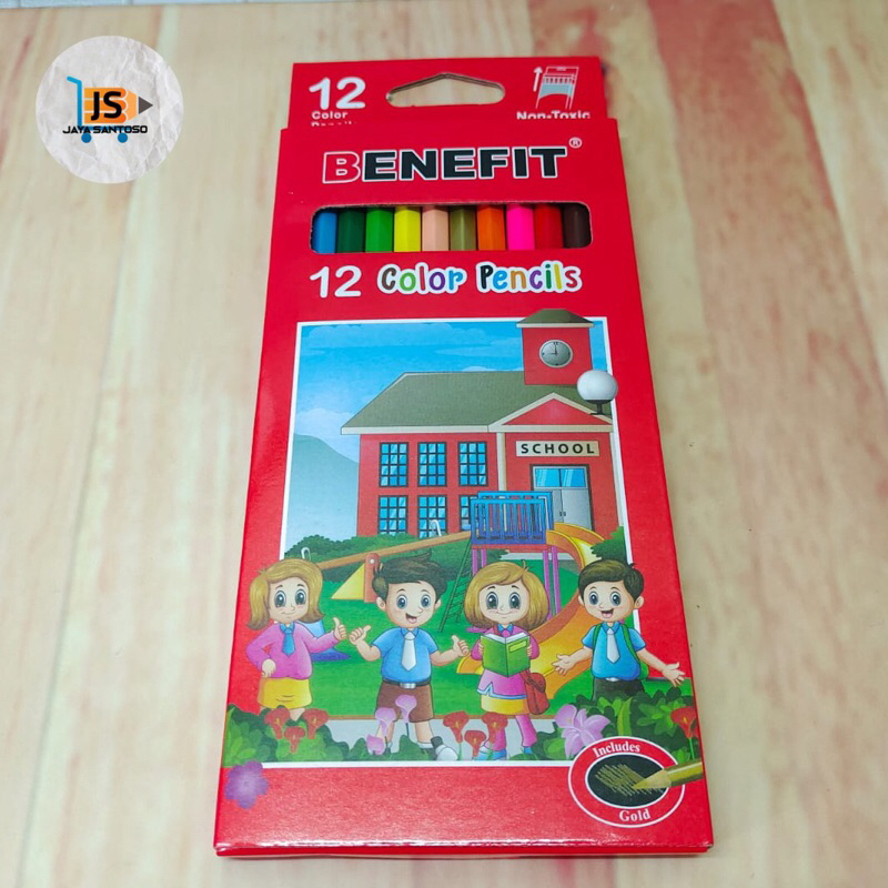 

Pensil Warna Panjang 12 Warna Benefit