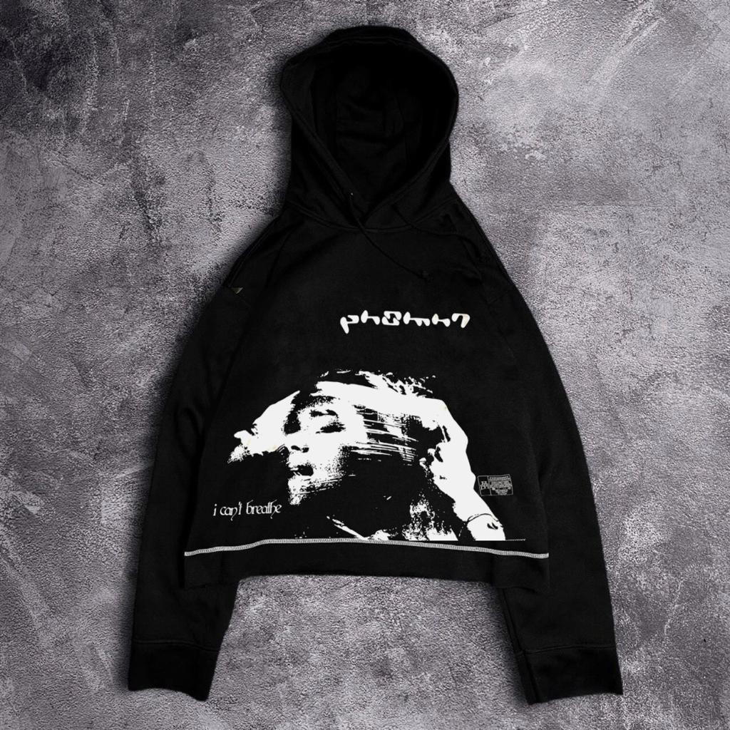 PUNISHMENT - Jaket Sweater Hoodie Crop Top Pria Wanita Black Series