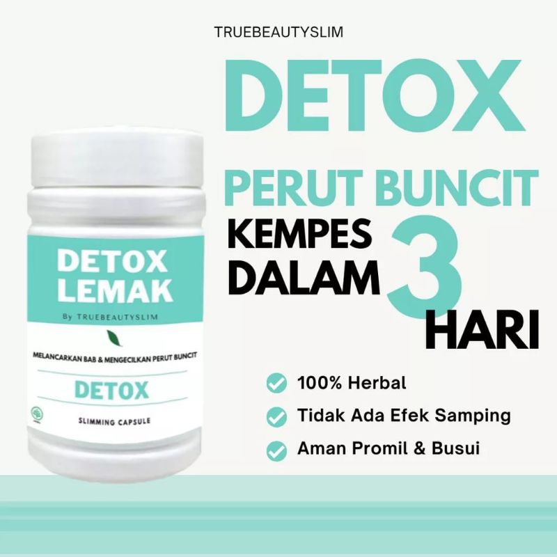 ￼Obat Diet Herbal Ampuh - Pelangsing Badan - Peluntur Lemak Dan Pengecil Perut Buncit  TBS Detox By Truebeautyslim
