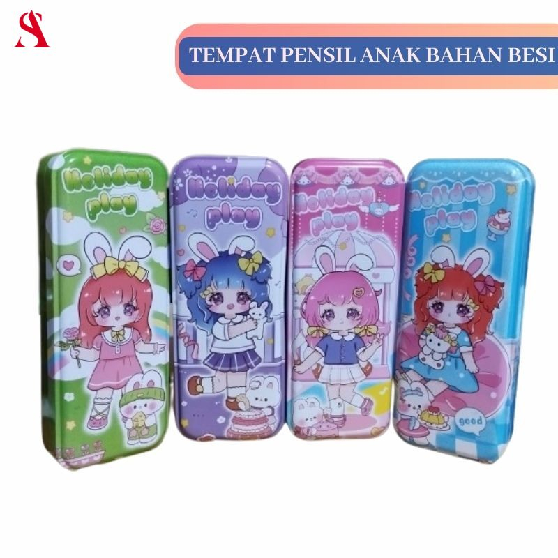 

Kotak Pensil Perempuan Bahan Besi