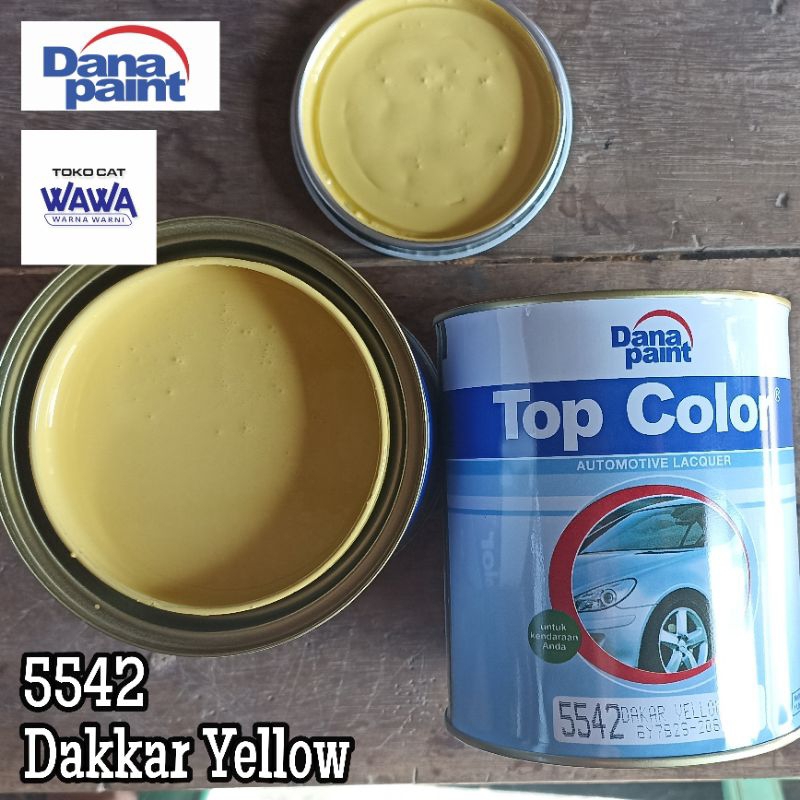 cat duco top color dakkar yellow 5542 mitsubishi kuning canter 1kg