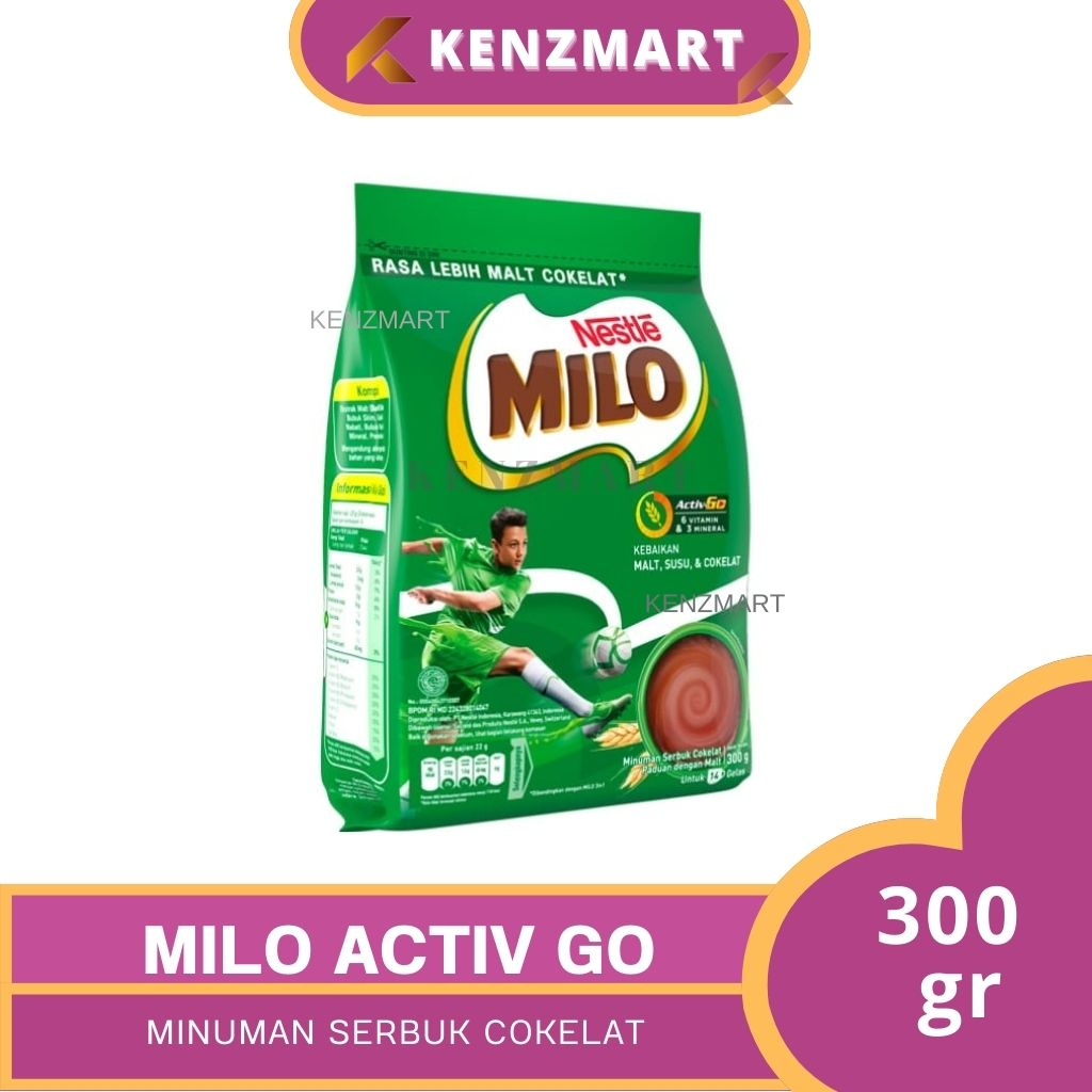 

Milo Activ-Go 300 gr Kemasan Pouch / Susu Coklat Anak / Minuman Coklat