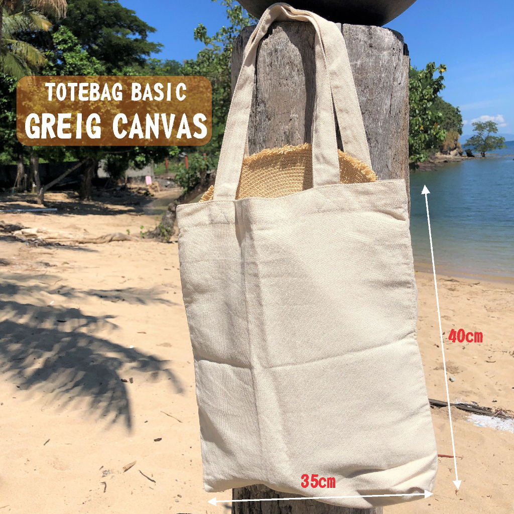 Totebag Basic Polos Kanvas 35x40cm