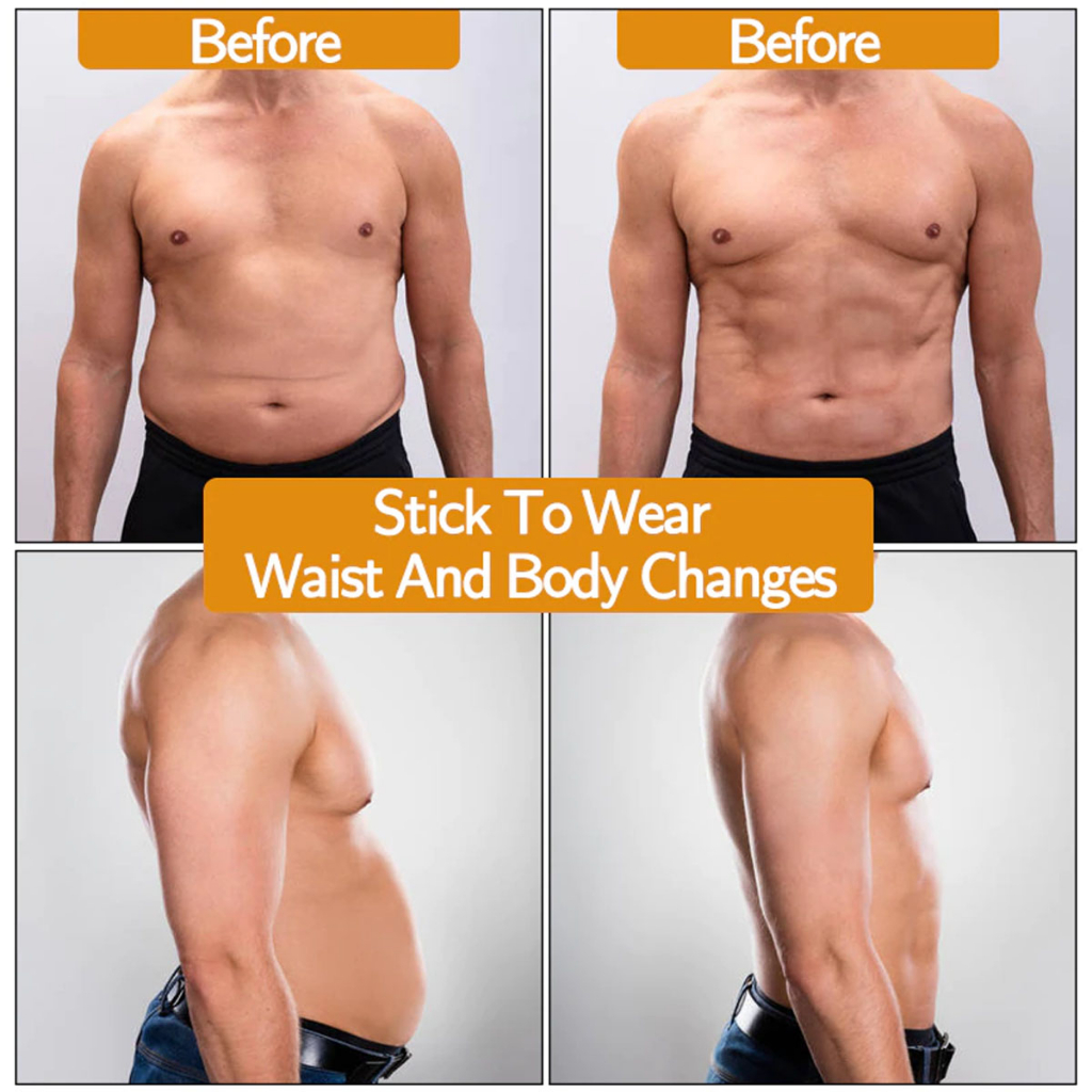 RJ6 TQS Slim N Lift Body Shaper For Men Baju Pelangsing Pria Korset Pengecil Perut Kaos Singlet Kaus