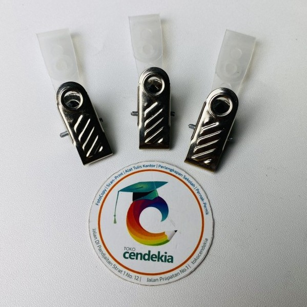 

Gantungan Id Card Jepit Id Cart Besi Silver