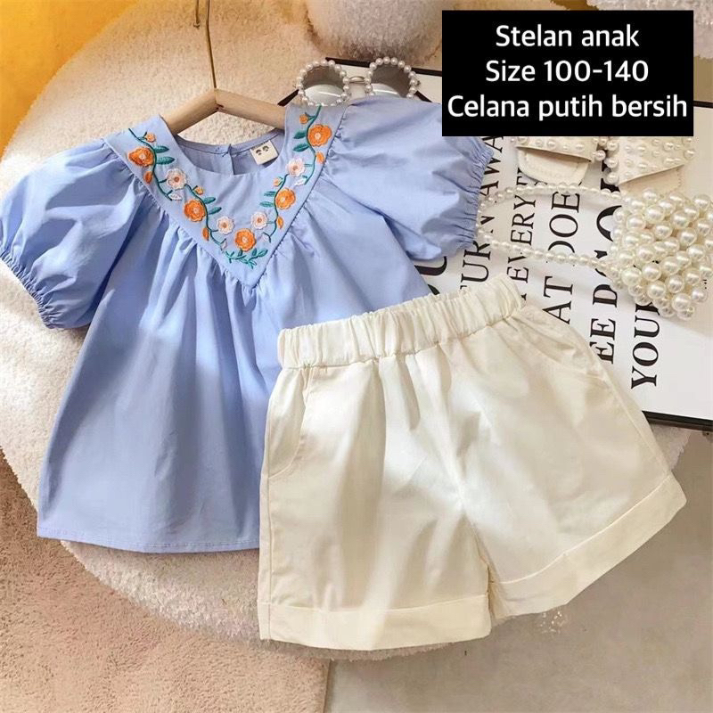 RillyOutfit BJ017 Setelan Anak Perempuan Import