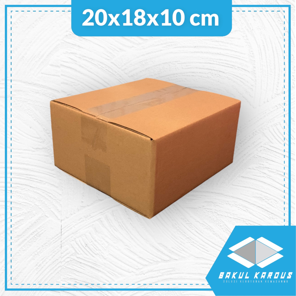 

kardus 20x18x10 cm | box | karton | kardus polos | kardus jadi | online shop | souvenir | custom