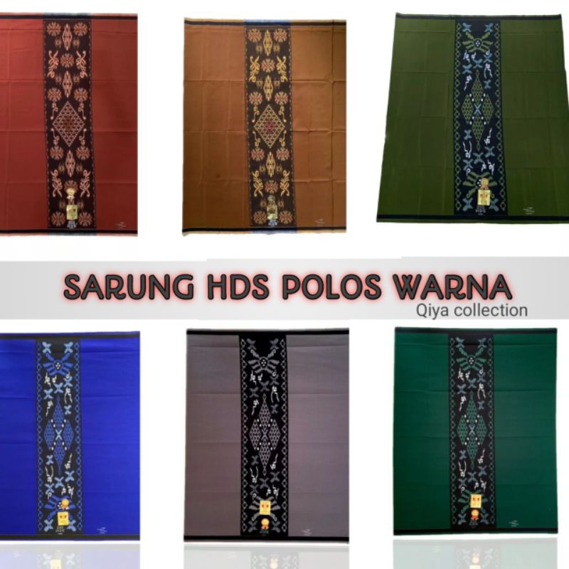 Sarung HDS Original 100% Samarinda | Warna Hitam Polos Elegan – Sarung Idaman Pria