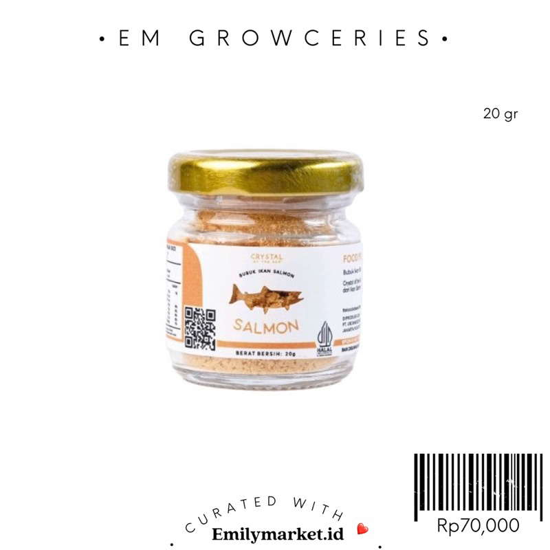 Salmon Powder by Crystal of the Sea