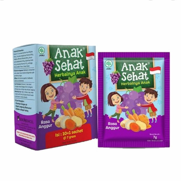

Sidomuncul jamu Anak sehat anggur 11 pcs