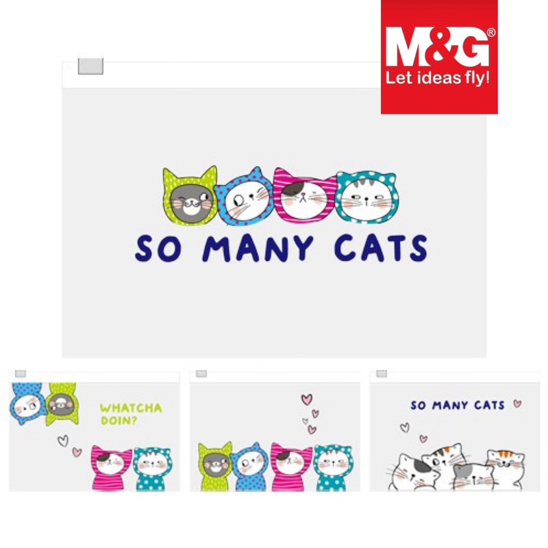 

M&G Zipper Bag A5 SO MANY CATS | ADM929FP | Map Plastik
