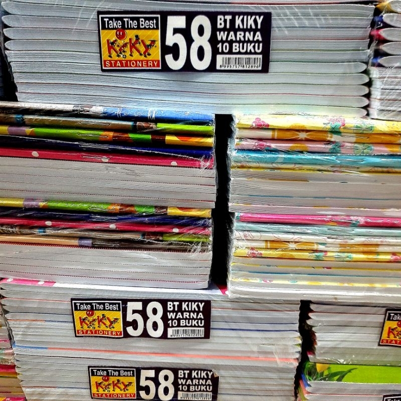 

Buku Tulis Kiky Warna 58 Lembar / 10 buku