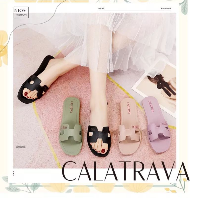 C2002-1 {CALATRAVA} Sandal Wanita Selop Terbaru
