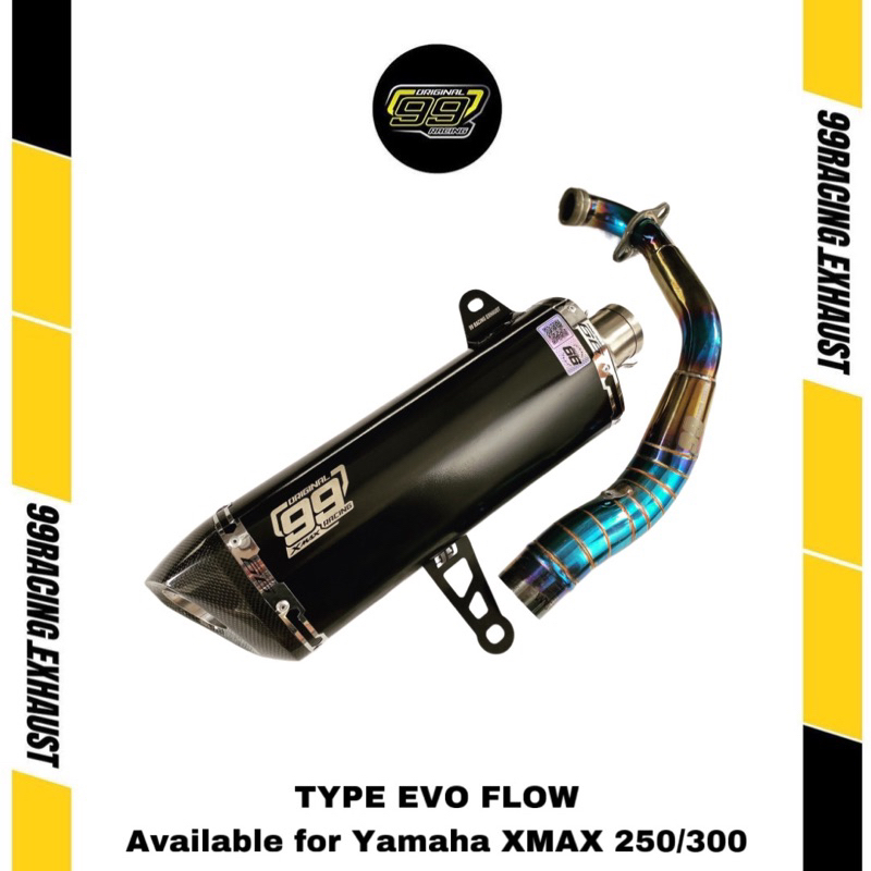 Knalpot racing xmax header flow 99racing original fullsystem