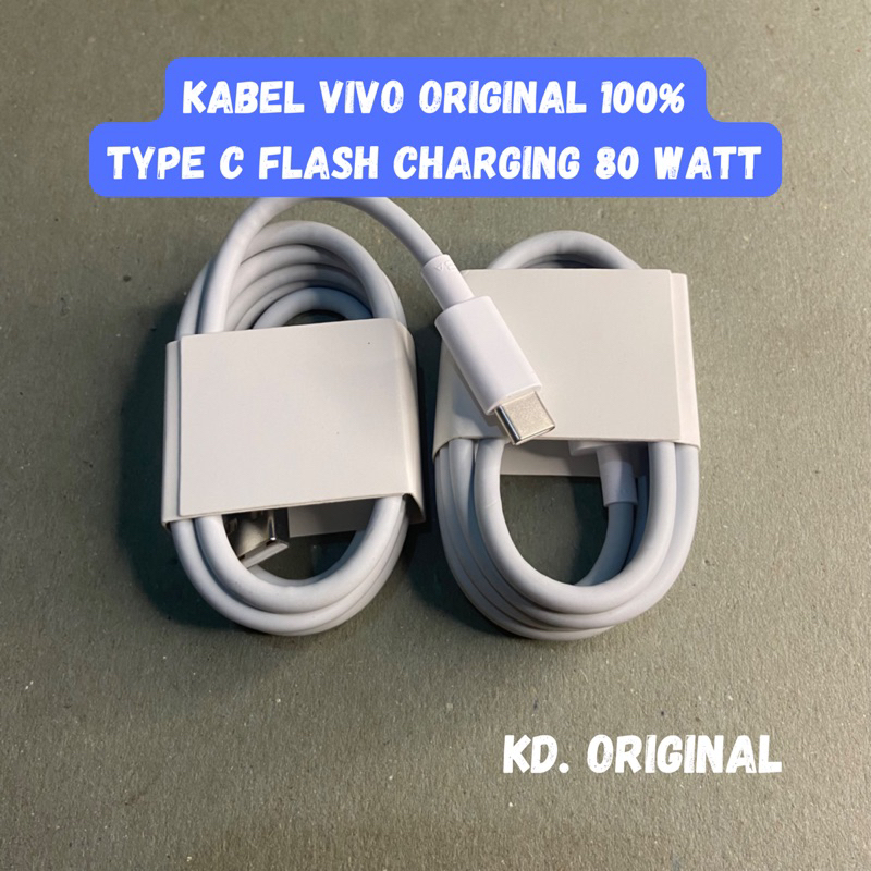 Kabel VIVO Original 100% Type C Flash Charging 80Watt v21, V23 Series, V25 series, V27 series, X50, 