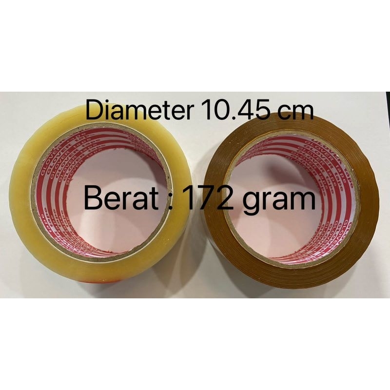 Lakban (isi 72pcs) 45micron / lakban fragile / lakban bening / lakban coklat / lakban kebumen lakban