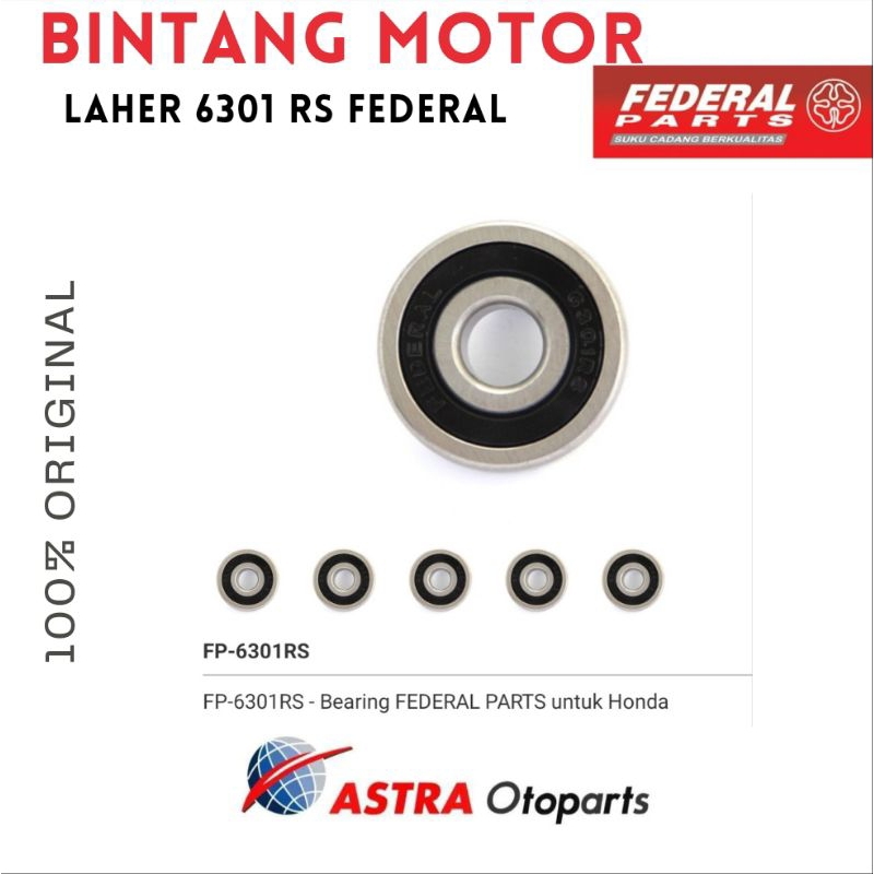 Bearing Laher 6301 RS Federal