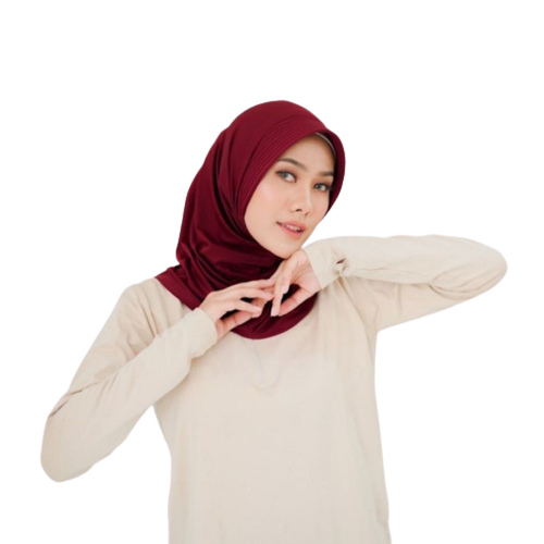 msyu™ Part 2 Jilbab Bergo Instan / Jilbab Instan / Jilbab Sport / Bergo Sport Size S M