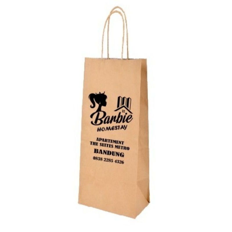 

(Paket 12 pcs) paperbag ukuran 13x10x30 sablon