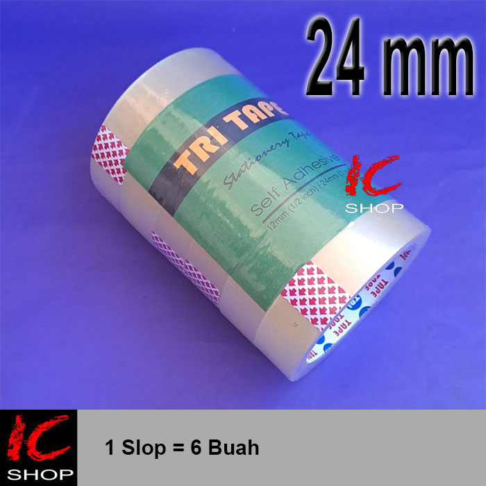 

1 Slop (6 Pcs) Solasi bening 24 mm TRITAPE