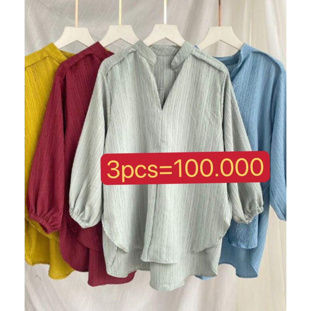 BLOUSE LIVIA - Baju atasan wanita terbaru - blouse lady crush crinkle - atasan lady crush - livia bl