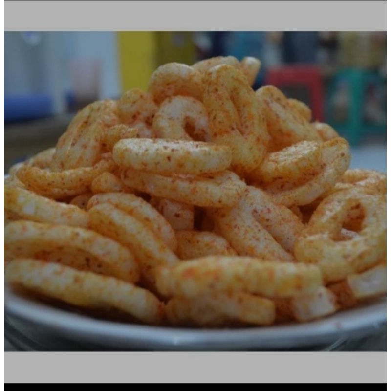 

Kerupuk Ring Pedas 250gr 500gr 1kg / Ring Pedas / Ring Balado