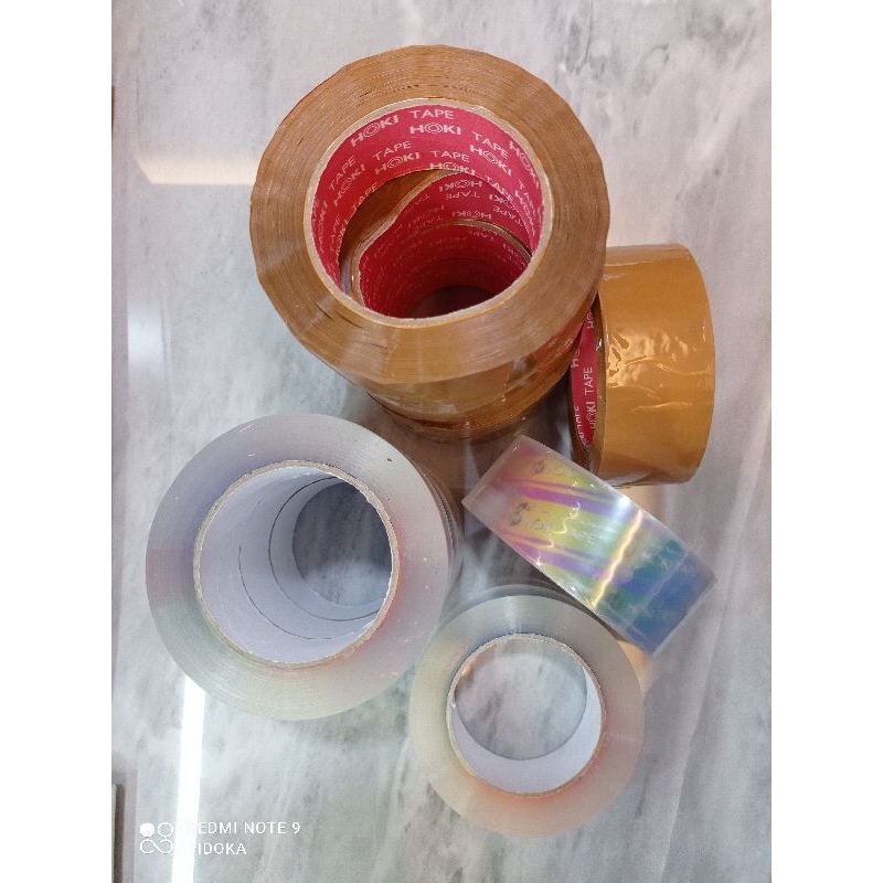 

Lakban Packing Bening & Coklat 45MM x 200 Yard