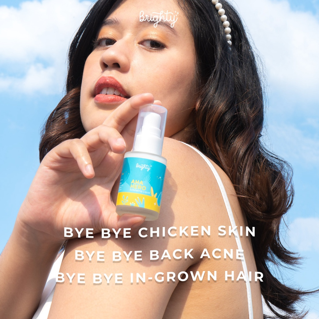 Brighty AHA HERO Serum x Glowing Underarm x Underarm Scrub [Bundle] Pekanbaru