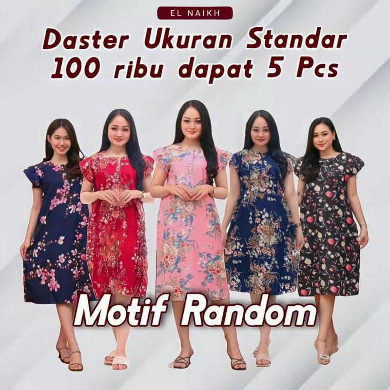Daster 100 dapat 5 / Daster random murah / daster jumbo / Daster murah / Daster Random