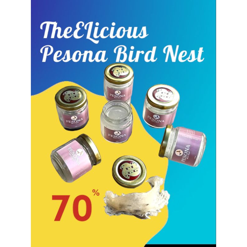 

BIRD NEST DRINK PESONA DAILY - Minuman sarang walet 70% 100ml isi 6