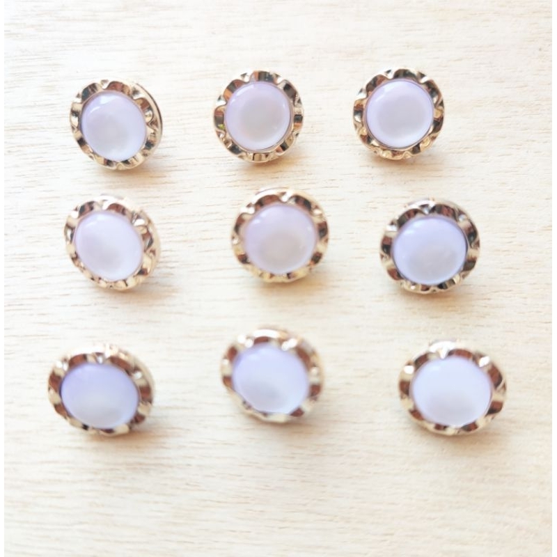 10 pcs - Fancy Button - Kancing Gold - Kancing Mutiara - Kancing Mewah - Kancing Premium