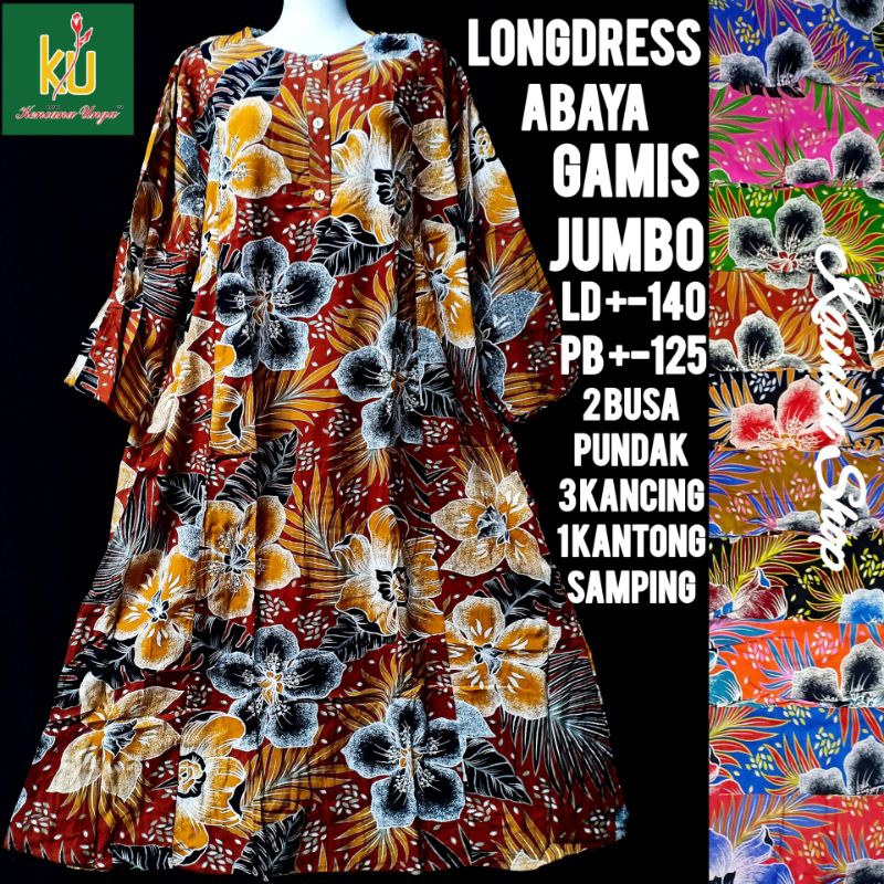 RAJA LONGDRESS GAMIS JUMBO KENCANA UNGU LABEL HIJAU BATIK SESAWI ORIGINAL ASLI GROSIR LD ABAYA DASTE