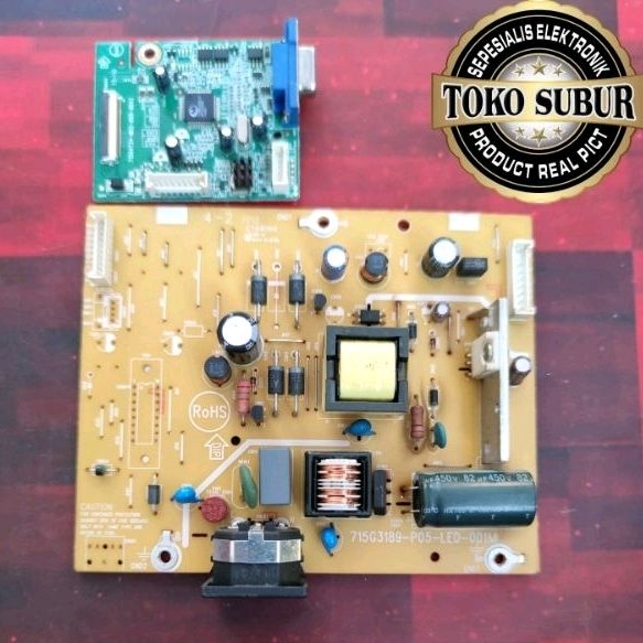 mb mobo module dan psu power suplay regulator monitor Asus VH168 VH168D