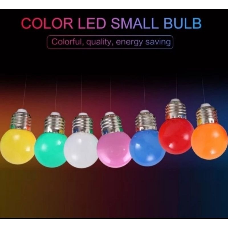 lampu led bohlam pingpong warna warni