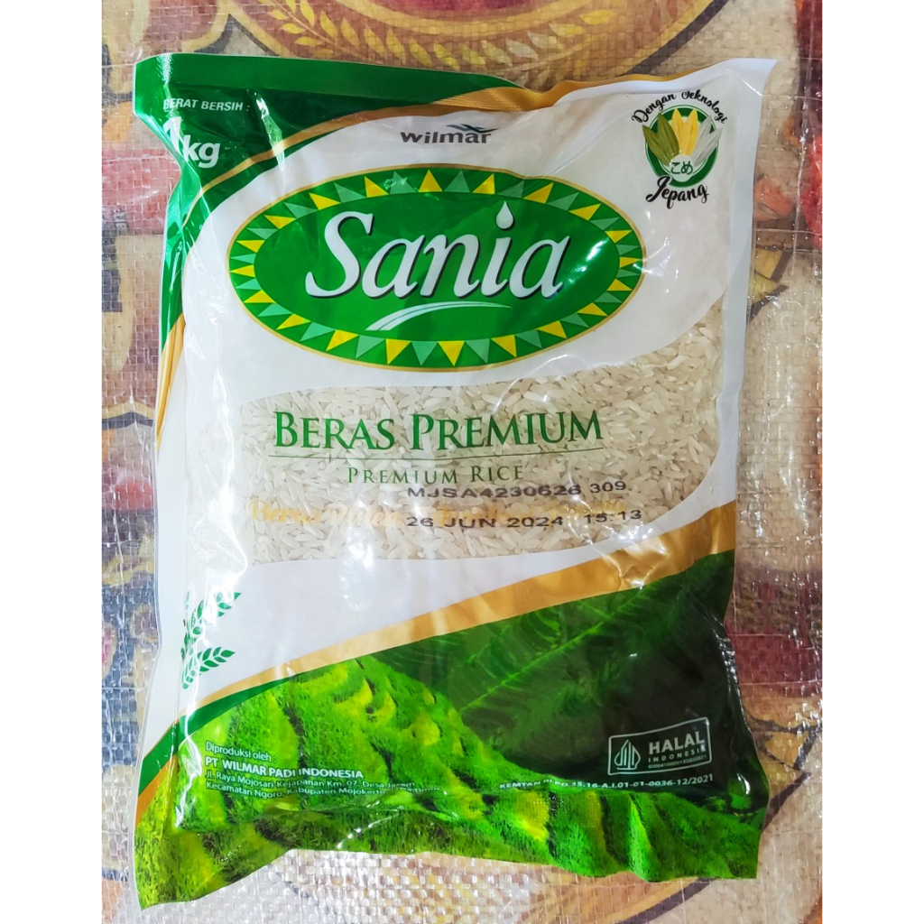 

Beras Putih 1 kg Sania Anak Raja Sawah Hijau Opung Perirasa